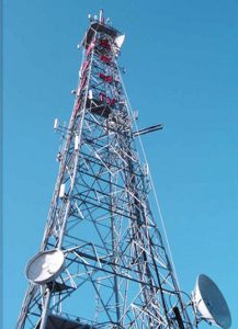 Four Legged Angular Telecommunication Tower