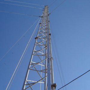 Telecom WIFI GSM Microwave 60m Triangular Lattice Tower