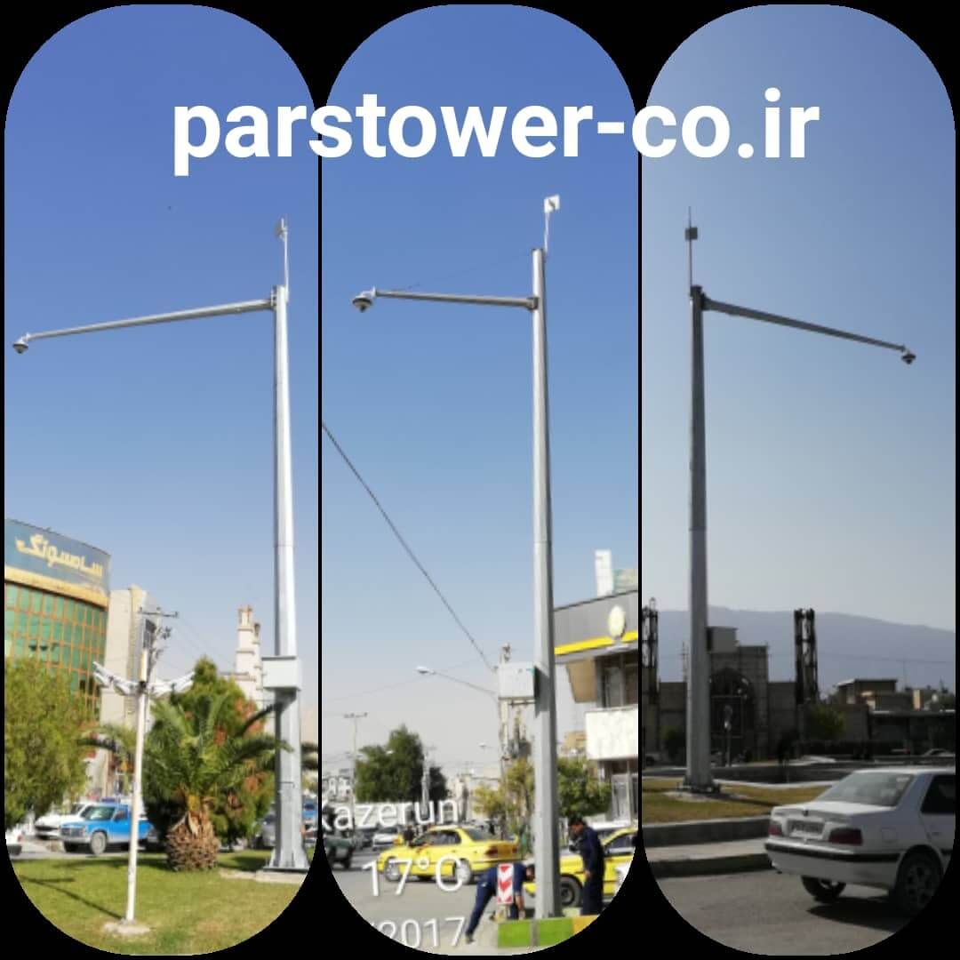 دکل های دوربین نظارتی شهری استان فارس